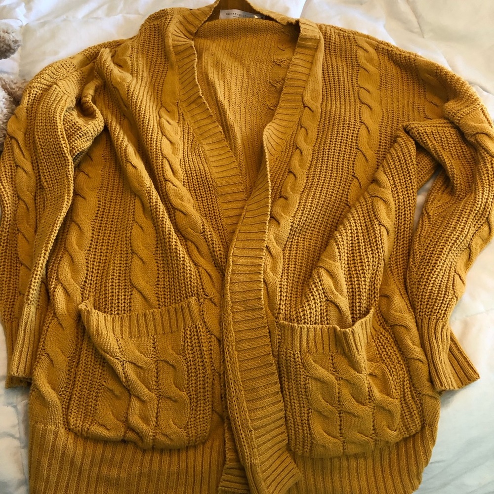 Cardigan- mustard